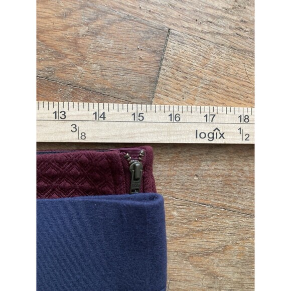 LOFT Skirts Bundle of 2 MEDIUM Gray Flare Burgundy Straight Pencil - Picture 9 of 10